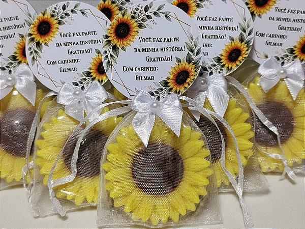 Lembrancinha Personalizada Sabonete Girassol