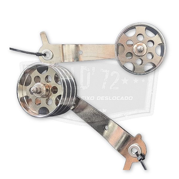 PEDAL ROLLER CROMADO