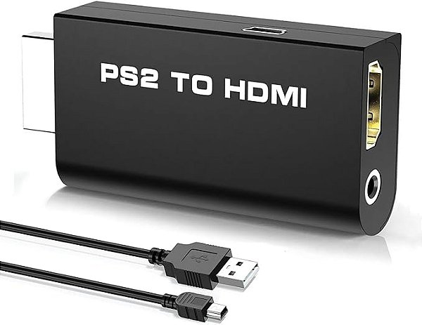Adaptador Conversor Ps2 Para Hdmi Áudio E Vídeo Digital