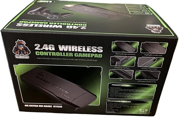 Video Game Stick Retrô 10 mil jogos controles sem fio
