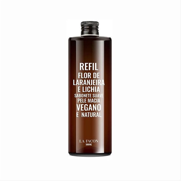 Sabonete Natural Flor de Laranjeira e Lichia Refil - 500ml