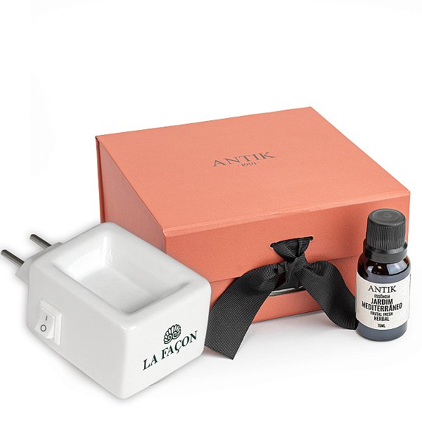 Difusor Elétrico In Box + Essência Jardim Mediterrâneo - 15ml