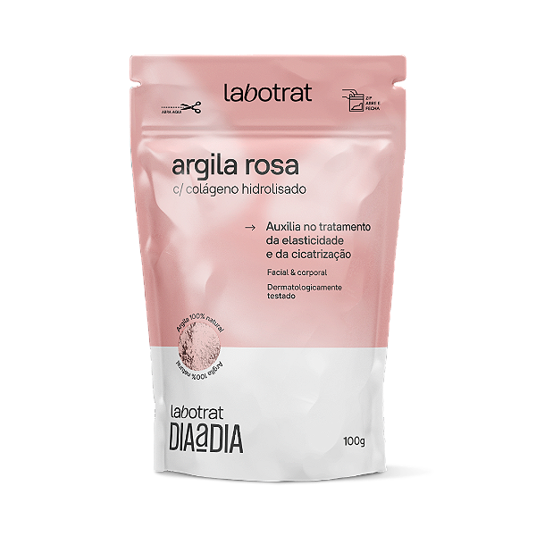 ARGILA ROSA + COLÁGENO HIDROLISADO 100g / LABOTRAT