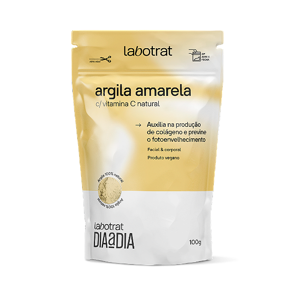 ARGILA AMARELA + VITAMINA C NATURAL 100G  / LABOTRAT