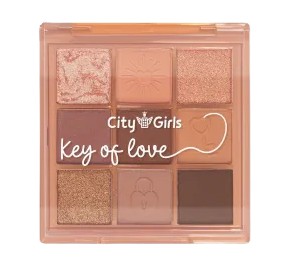 PALETA DE SOMBRAS - KEY OF LOVE - COR B / CITY GIRLS