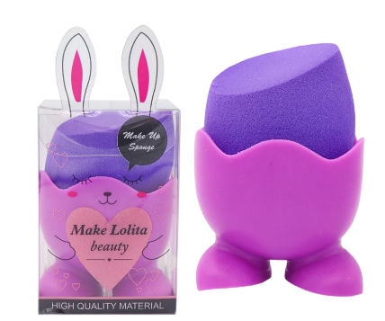 ESPONJA CHANFRADA COM SUPORTE - ML 1023/ MAKE LOLITA