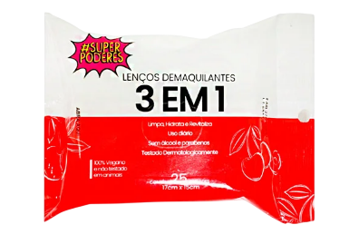 LENÇO DEMAQUILANTE 3 EM 1 / #SUPER PODERES