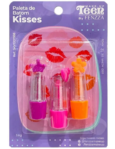 PALETA DE BATOM KISSES / FENZZA