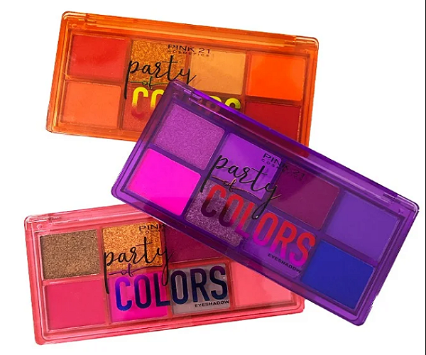 PALETA DE SOMBRAS PARTY OF COLORS / PINK 21 COSMETCS