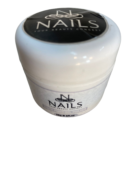 WHITE FIBER GEL BUILDER/ NAILS