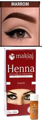 HENNA MARROM / MAKIAJ