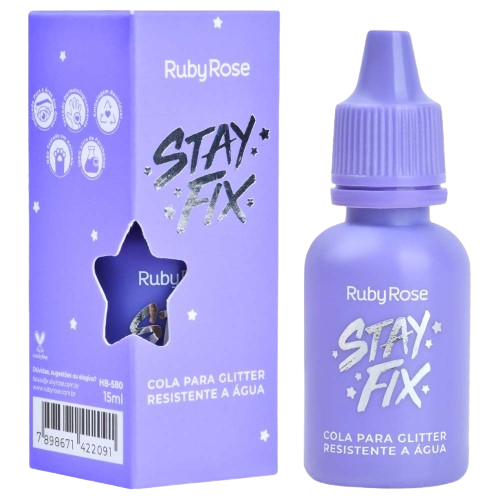 COLA PARA GLITTER RESISTENTE À ÁGUA STAY FIX / RUBY ROSE