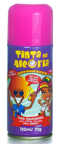 SPRAY PARA CABELOS - ROSA / TINTA DA ALEGRIA