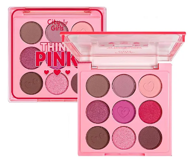 PALETA DE SOMBRAS THINK PINK - COR B / CITY GIRLS