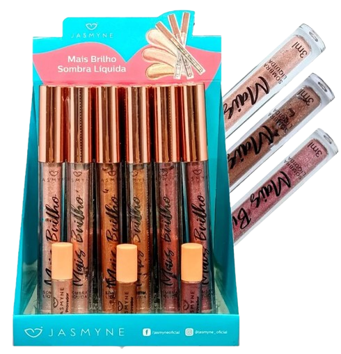 SOMBRA LÍQUIDA MAIS BRILHO/ JASMYNE