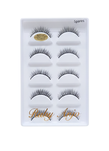 CARTELA DE CÍLIOS MINK 5 PARES 5D11 / RUBY ANJO