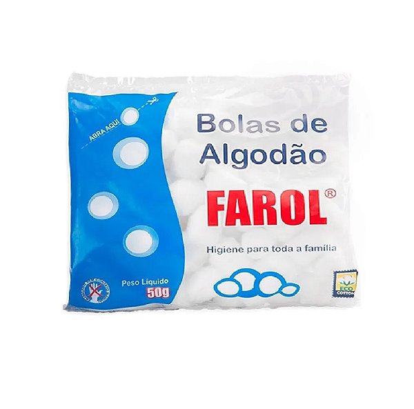 ALGODÃO EM BOLAS / FAROL