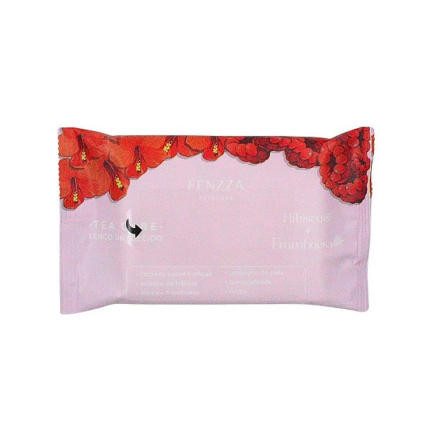 LENÇO UMEDECIDO TEA CARE - HIBISCO E FRAMBOESA / FENZZA
