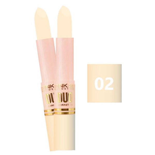 CORRETIVO DUO DOUBLE IMPACT - COR 2 / PINK 21