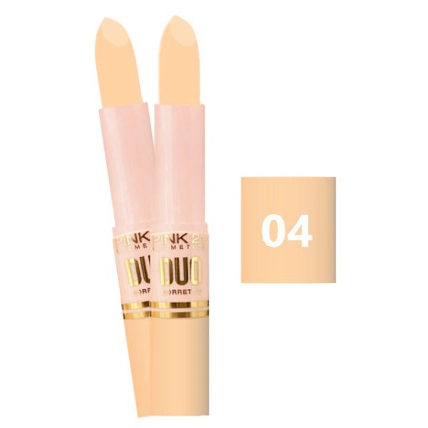 CORRETIVO DUO DOUBLE IMPACT - COR 4 / PINK 21