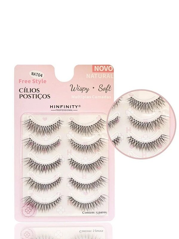 CÍLIOS POSTIÇOS - FREE STYLE - NAT04 - HINFINITY