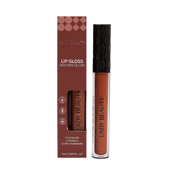 LIP GLOSS BROWN GLOW / LADY BEAUTY