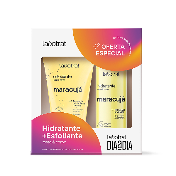 HIDRATANTE + ESFOLIANTE ROSTO E CORPO - MARACUJÁ / LABOTRAT