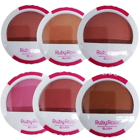 BLUSH COMPACTO HB-6106 / RUBY ROSE
