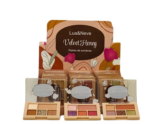PALETA DE SOMBRAS - VELVET HONEY / LUA E NEVE