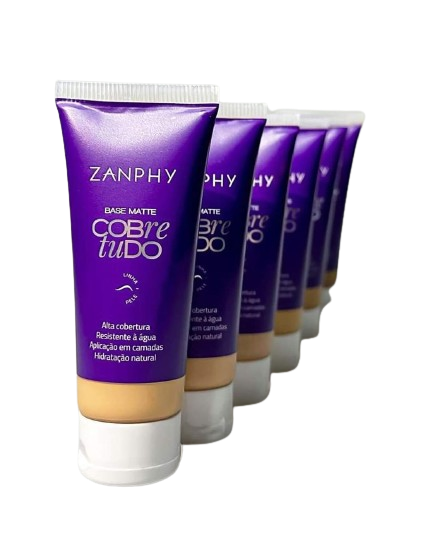 BASE LÍQUIDA MATTE - COBRE TUDO / ZANPHY