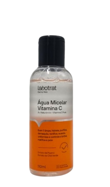 ÁGUA MICELAR - ÁC. HIALURÔNICO E VIT.C - 110 ML / LABOTRAT