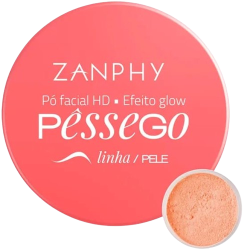 PÓ FACIAL HD PÊSSEGO / ZANPHY