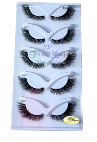 CÍLIOS POSTIÇOS MINK - 8D05 - F-004/ FIX MAIS