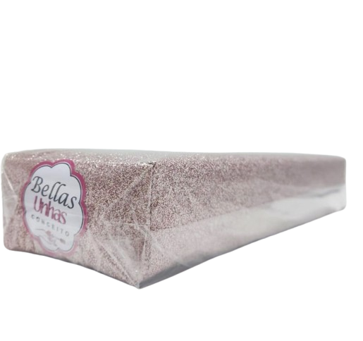 ALMOFADA DE APOIO COM GLITTER PARA MANICURE