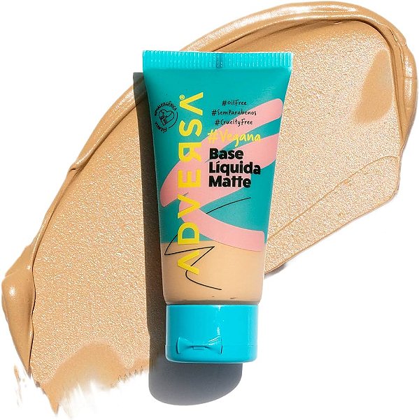 BASE LÍQUIDA MATTE VEGANA - COR: 300 / ADVERSA