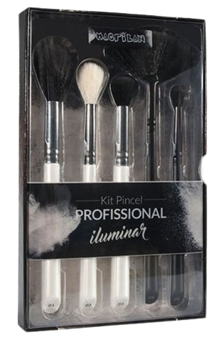KIT DE PINCÉIS PROFISSIONAL ILUMINAR W890 / MACRILAN