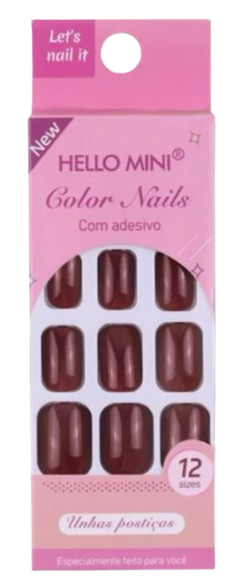 UNHAS POSTIÇAS ADESIVAS - OY1125-4 / HELLO MINI