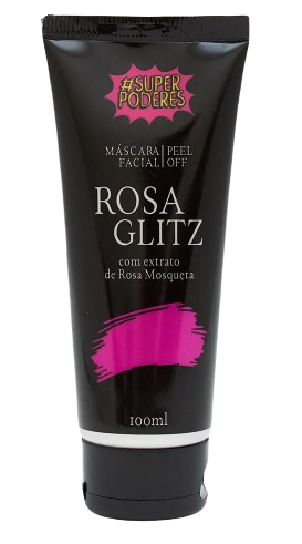 MÁSCARA FACIAL PEEL OFF - ROSA GLITZ / #SUPERPODERES