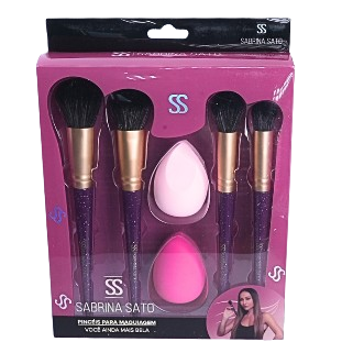 KIT DE PINCÉIS E ESPONJAS - SP113 / SABRINA SATO