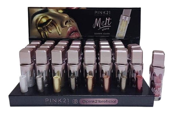 BOX SOMBRA LÍQUIDA MELT SHINE / PINK 21