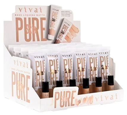 BASE LÍQUIDA MATTE - PURE SKIN / VIVAI