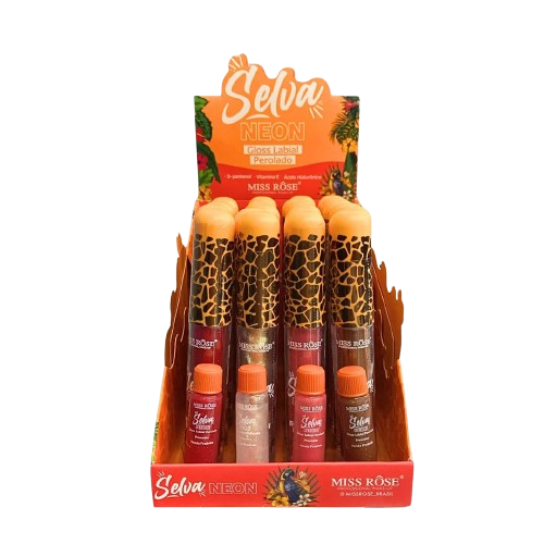 GLOSS LABIAL PEROLADO - SELVA NEON / MISS RÔSE