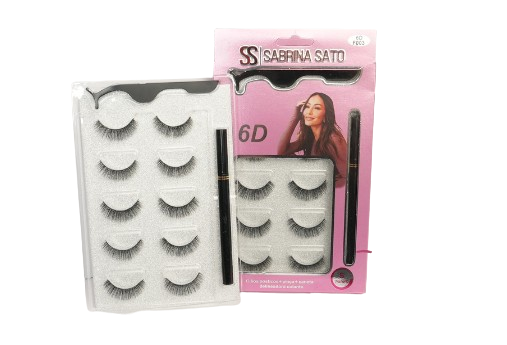 CÍLIOS POSTIÇOS + CANETA  DELINEADORA COLANTE - SS - 3763/ SABRINA SATO