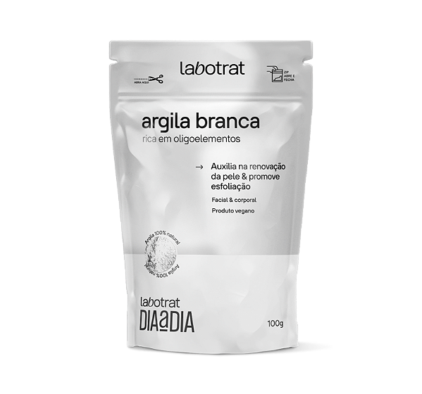 ARGILA BRANCA RICA EM OLIGOELEMENTOS 100g / LABOTRAT