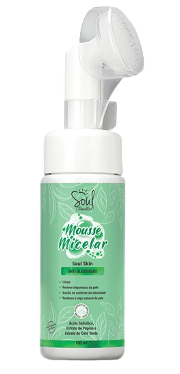 MOUSSE MICELAR ANTI OLEOSIDADE/ SOUL COSMÉTICOS