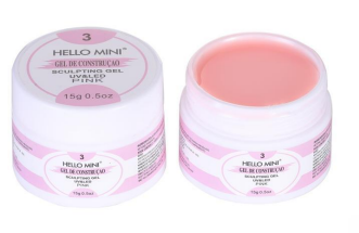 GEL DE CONSTRUÇÃO PARA UNHA- 3 PINK/HELLO MINI
