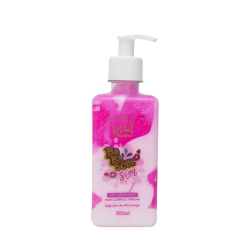 GEL HIDRATANTE BABASOUL SEXY - IOGURTE DE MORANGO / SOUL COSMÉTICOS