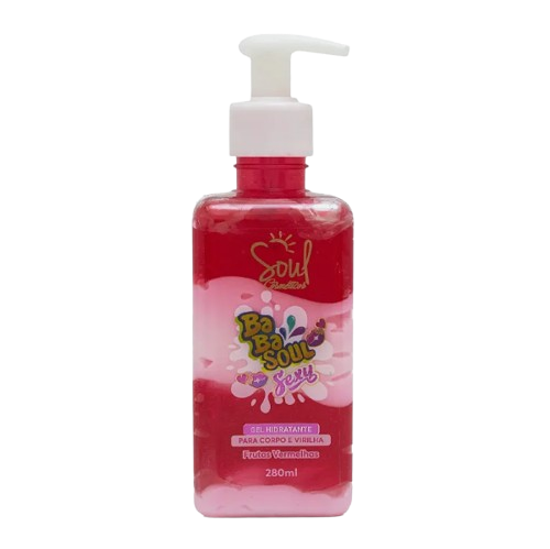 GEL HIDRATANTE BABASOUL SEXY - FRUTAS VERMELHAS / SOUL COSMÉTICOS