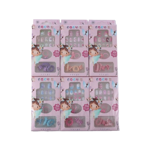 KIT DE UNHAS INFANTIL - FOFY'S  /  VIVAI