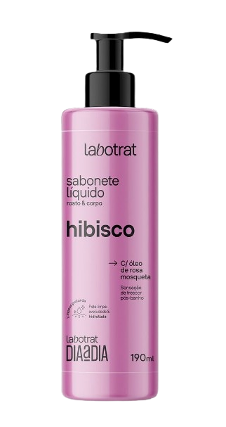 SABONETE LÍQUIDO ROSTO E CORPO 190ML - HIBISCO / LABOTRAT